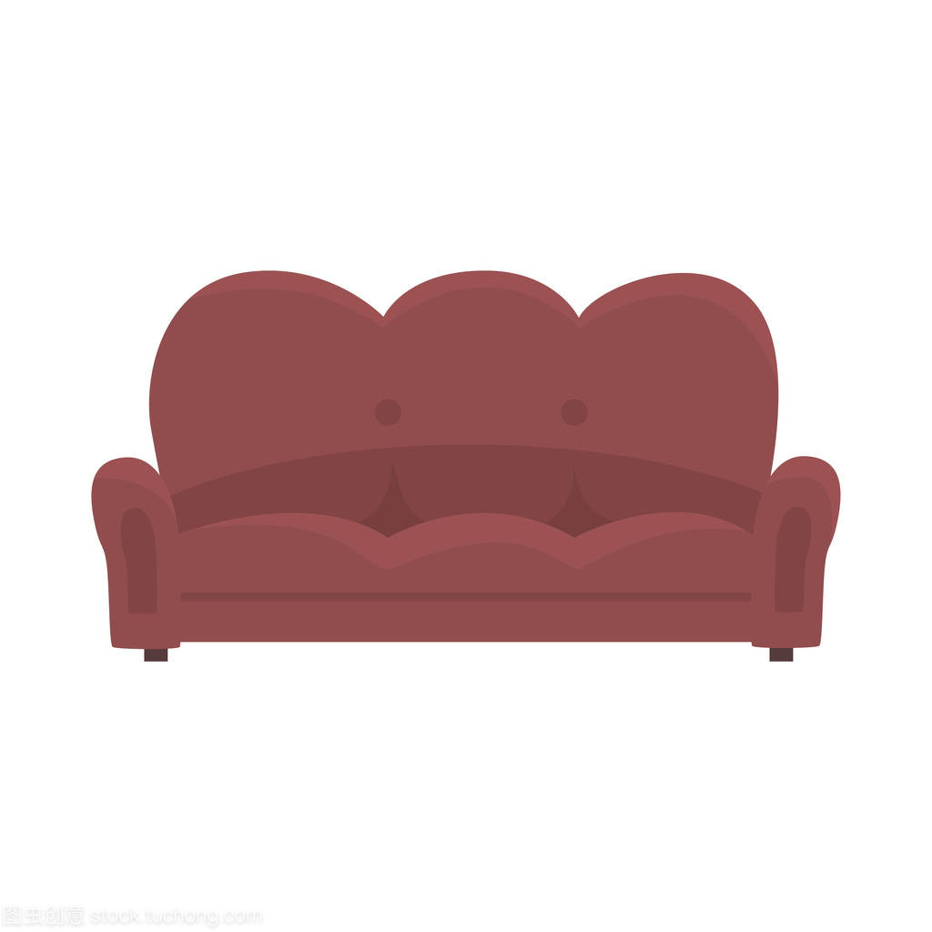 老式家具风情 棕色沙发矢量插图的创意应用与技术发展